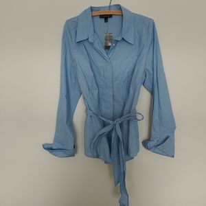 NWT Lane bryant button up top. With tie.